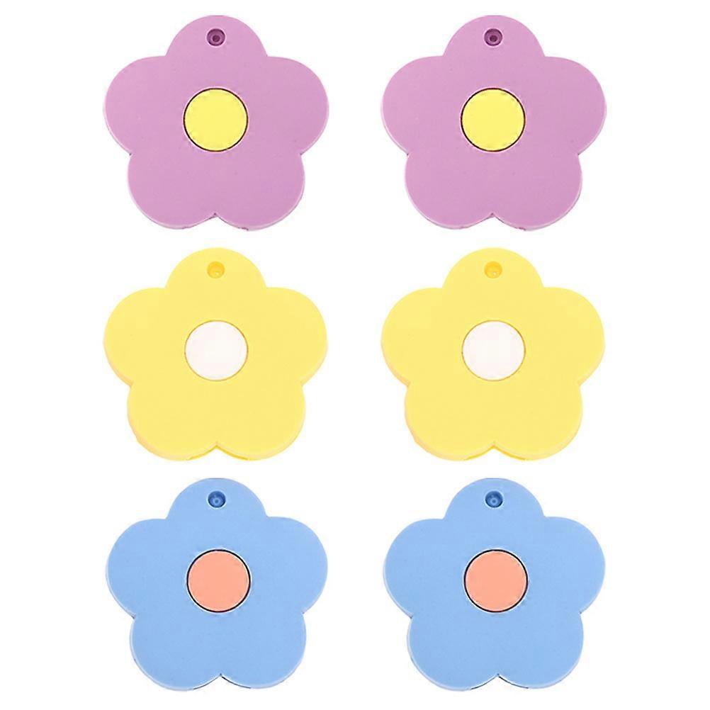 Silicone Flower Key Caps for Key Protection Assorted Color 24Pcs