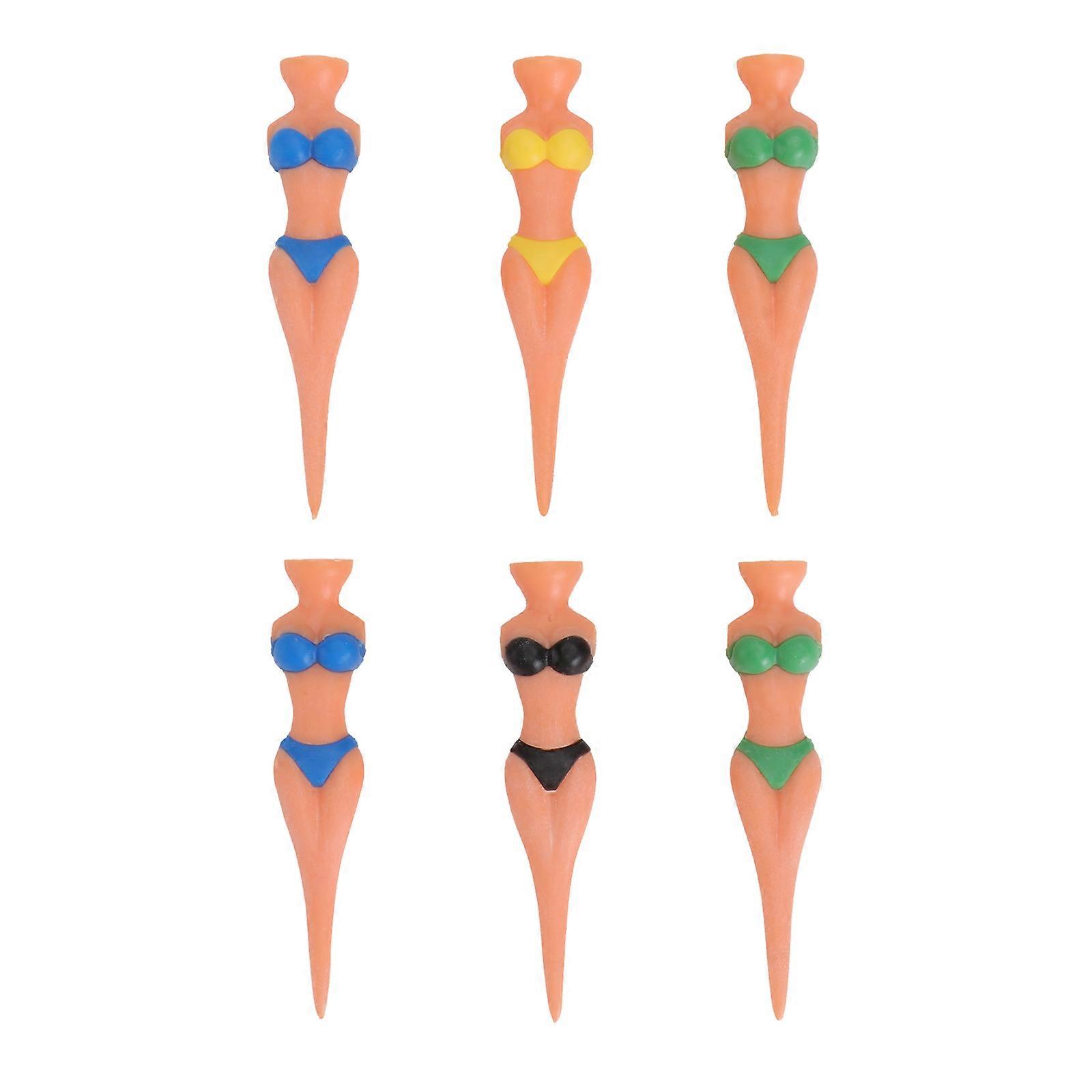 Violet Lady Bikini Tees Divot Tools for Golf Practice 12Pcs Set