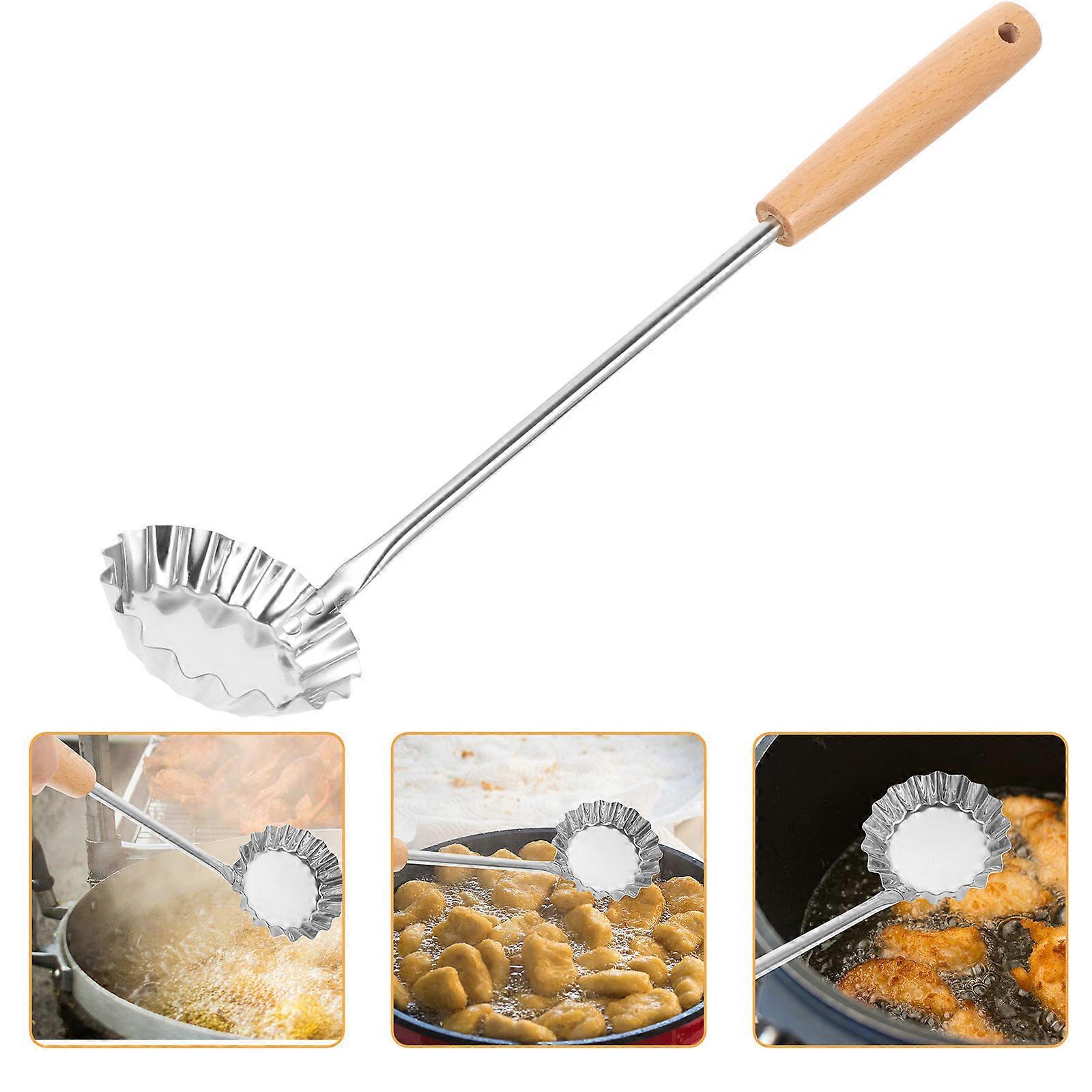 Portable Simple Design Frying Spoon Set For Cooking And Food Making 39X8X2Cm 5Pcs