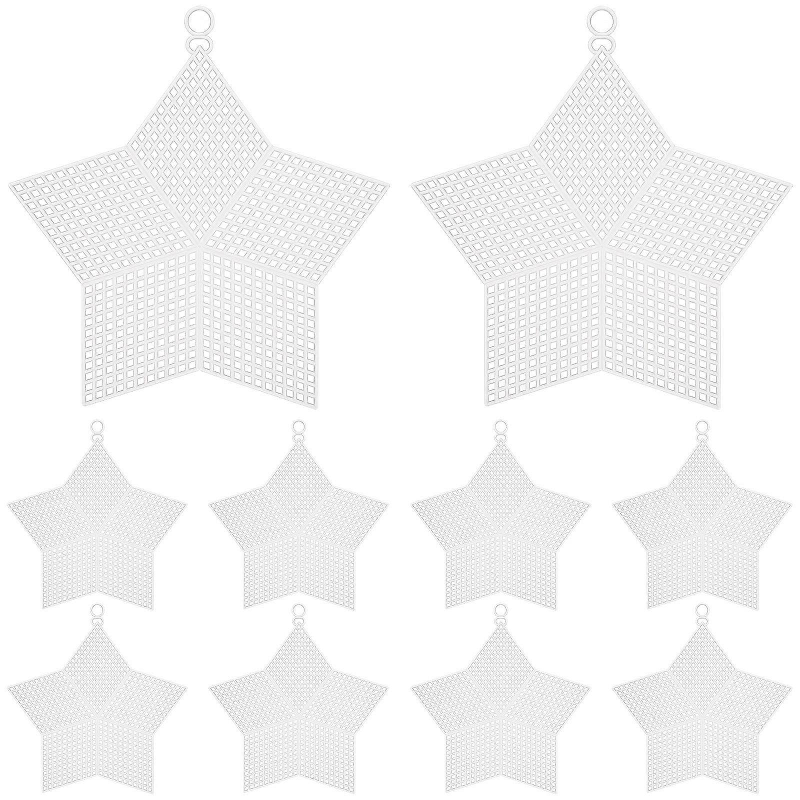 Embroidery Yarn Mesh Sheets Plastic Mesh Sheets for DIY Use 20Pcs