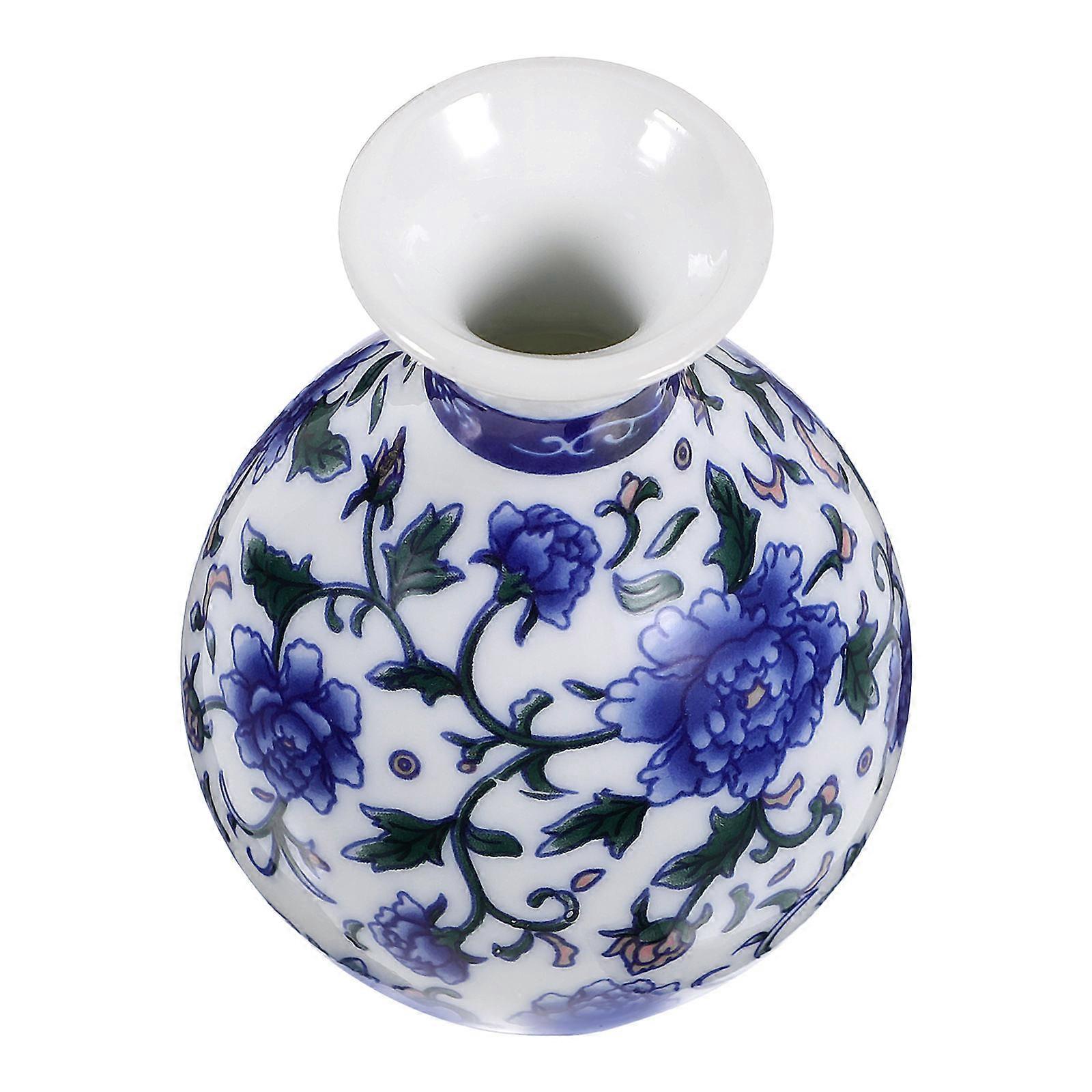 Mini Ceramic Vases Flower Vase for Desktop Ornament 5Pcs