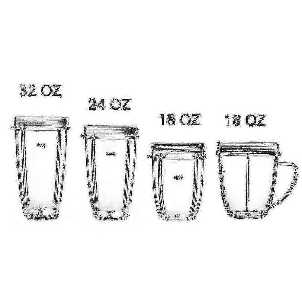 18/24/32oz Cups Replacement Parts Compatible Nutribullet 600w/ 900w Blender()-e