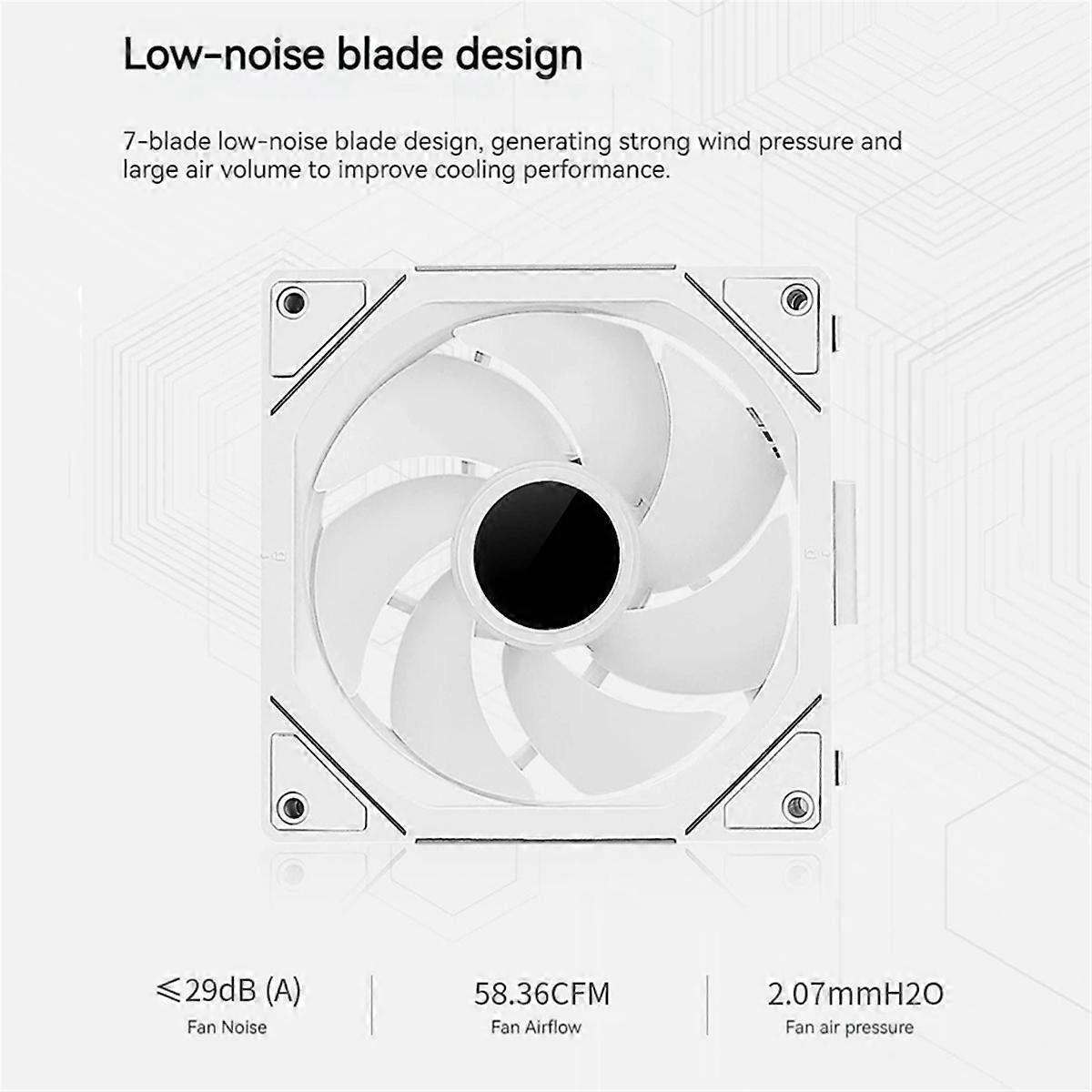 TEUCER JM-1 PC Case Cooling Fan White Forward
