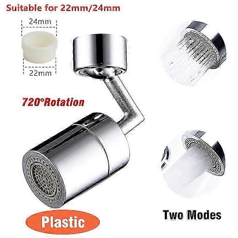 1080 Flexibel diskbänksblandare Universal Splash Filter Badrumskranluftare Sprutfäste Vattenkranmunstycke