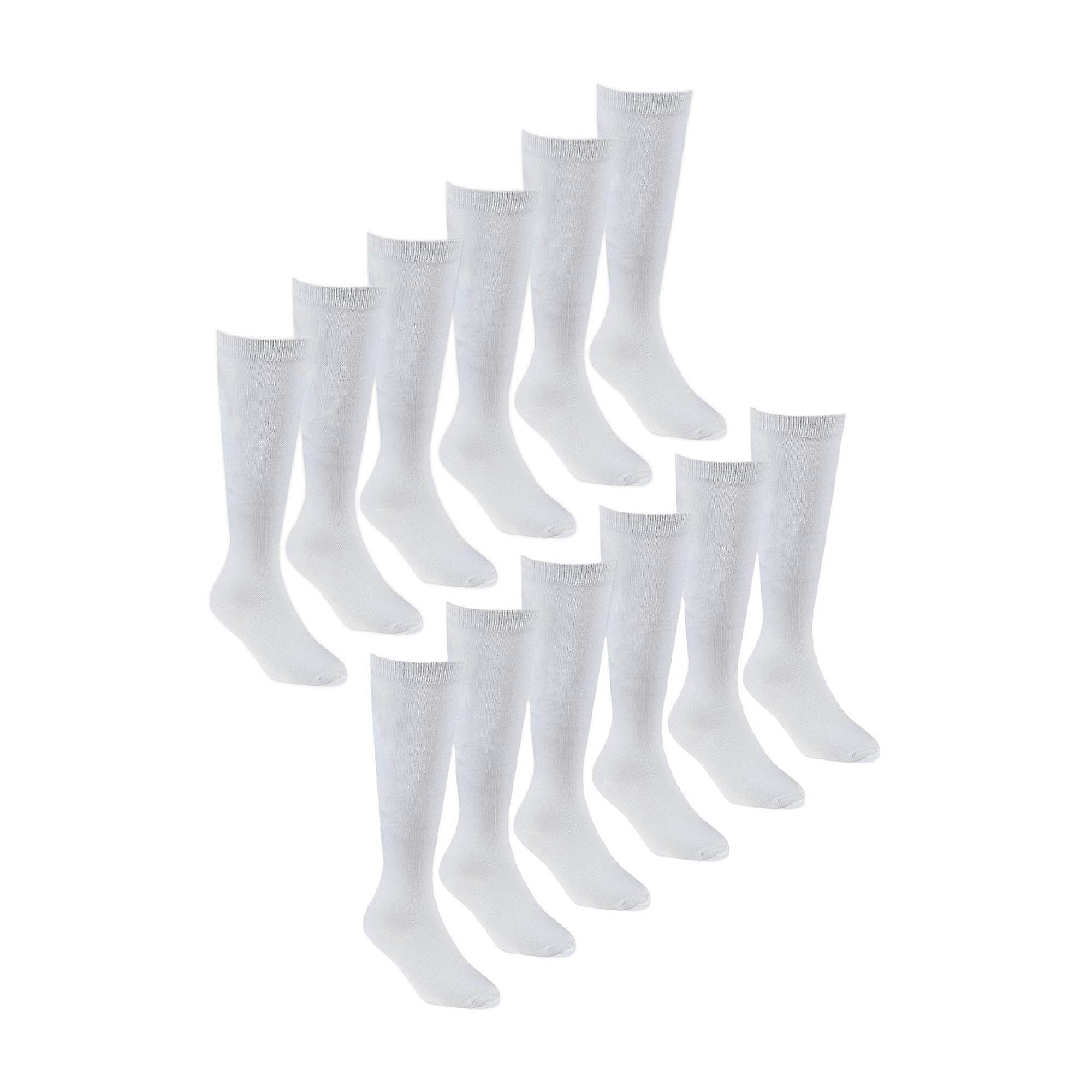 Sock Snob - 12 Pairs Girls Bamboo Knee High School Socks