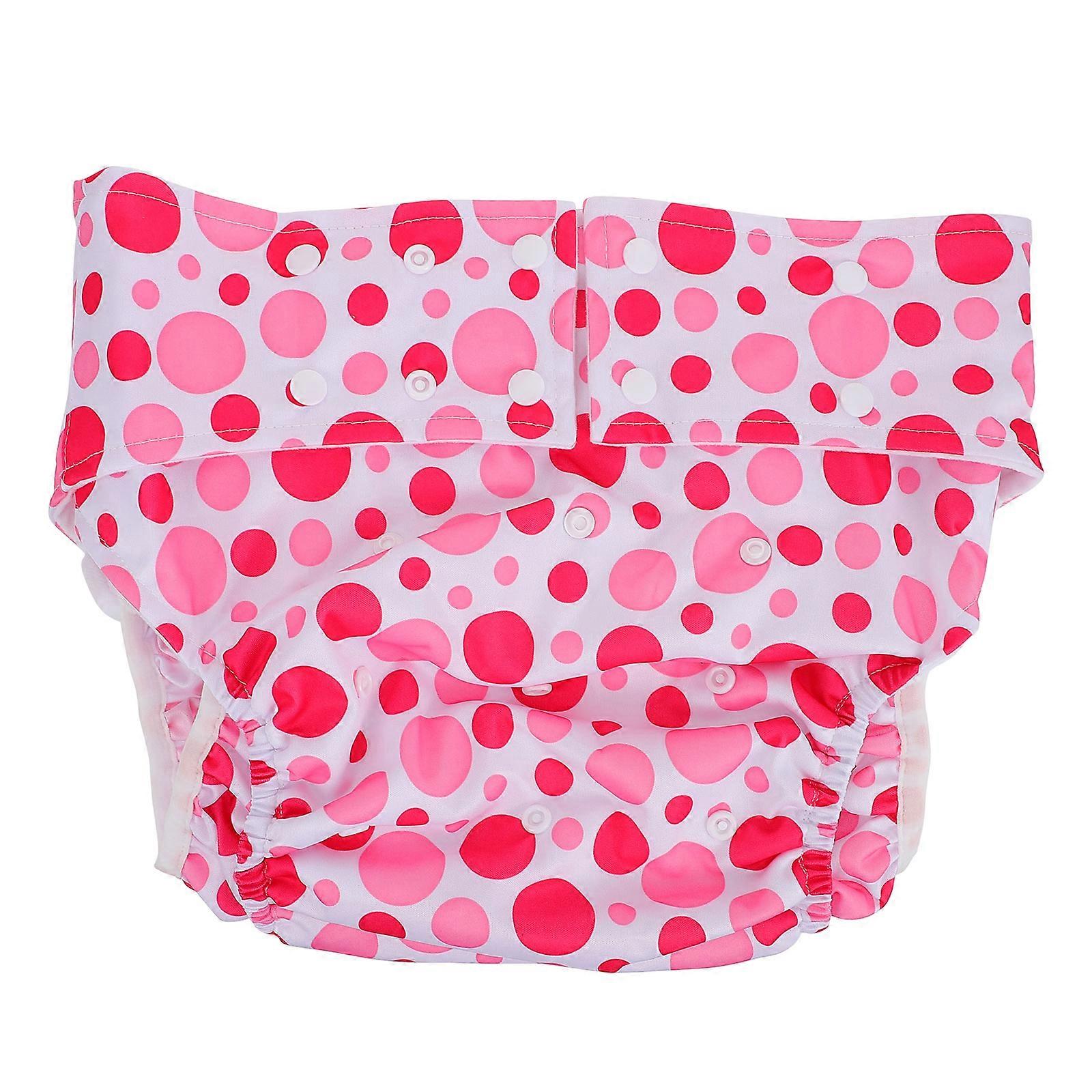 Pink Color Washable Adult Diaper With Comfortable Fabric For All People Designed For Daily Use 1 Pc