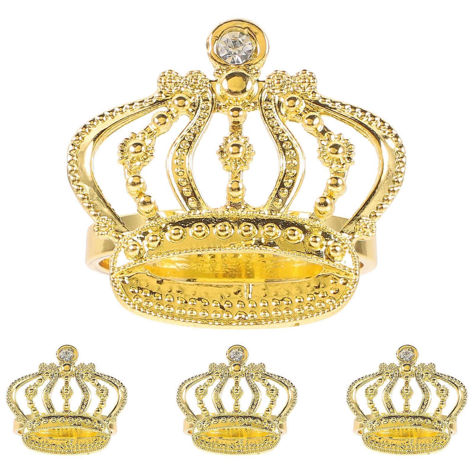 Napkin Holder Golden Crown Design for 8Pcs Dining Table
