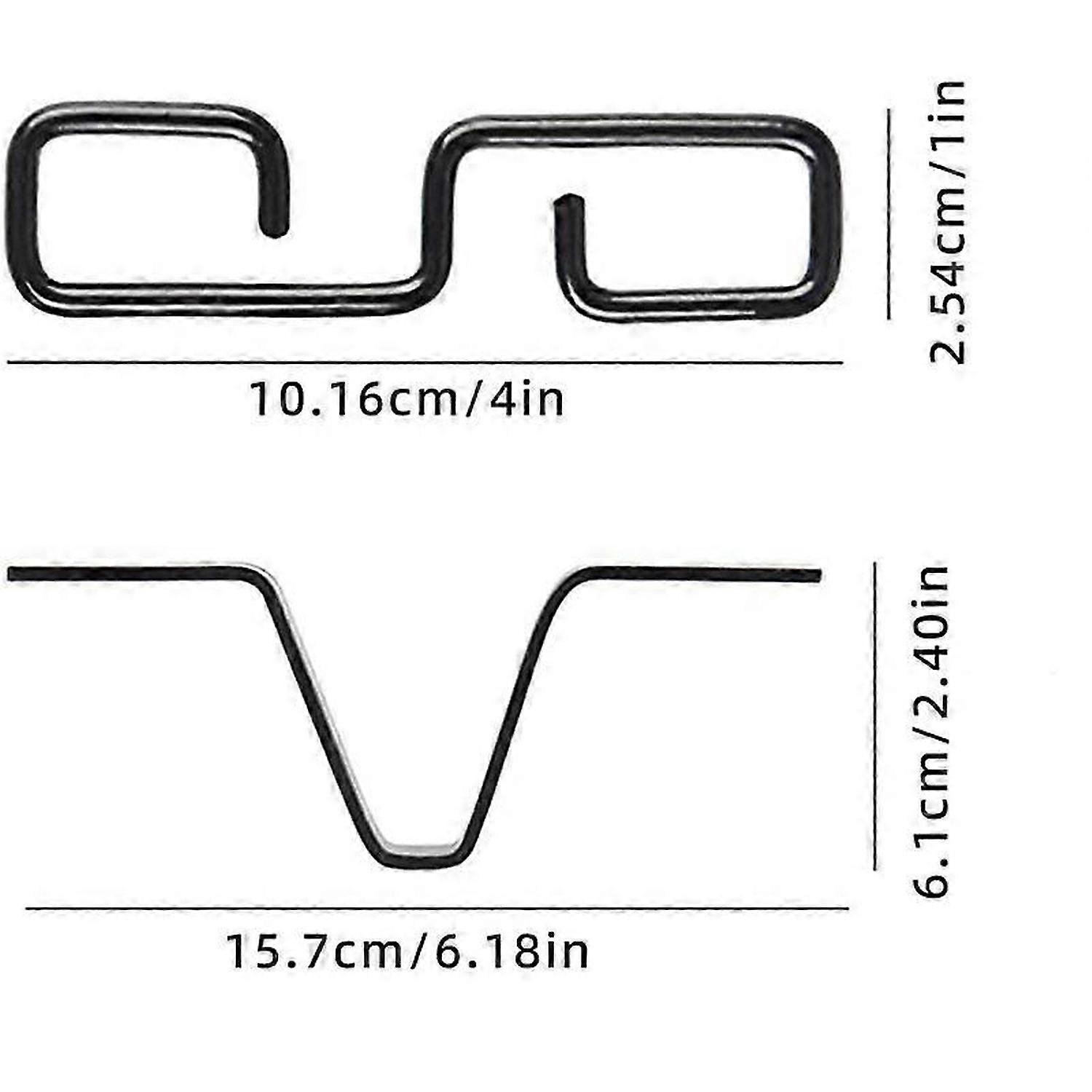 Rain Chain Gutter Adapter, Black V-Shaped Rain Chain Adapter with S-Shaped Hook, Rain Chain Hook for