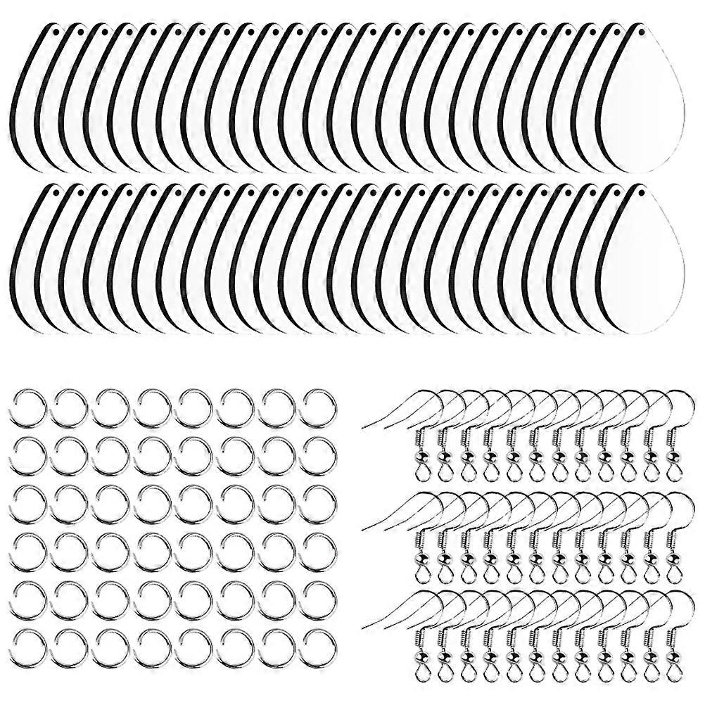 DIY Sublimation Earrings Blanks for Handmade Crafting Hooks 50Pcs Pack