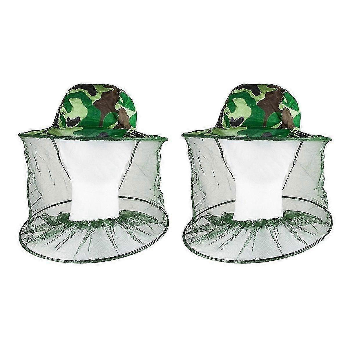 2X Beekeeper Antimosquito Bee Bug Insect Fly Mask Cap Hat with Net Mesh Face Protection