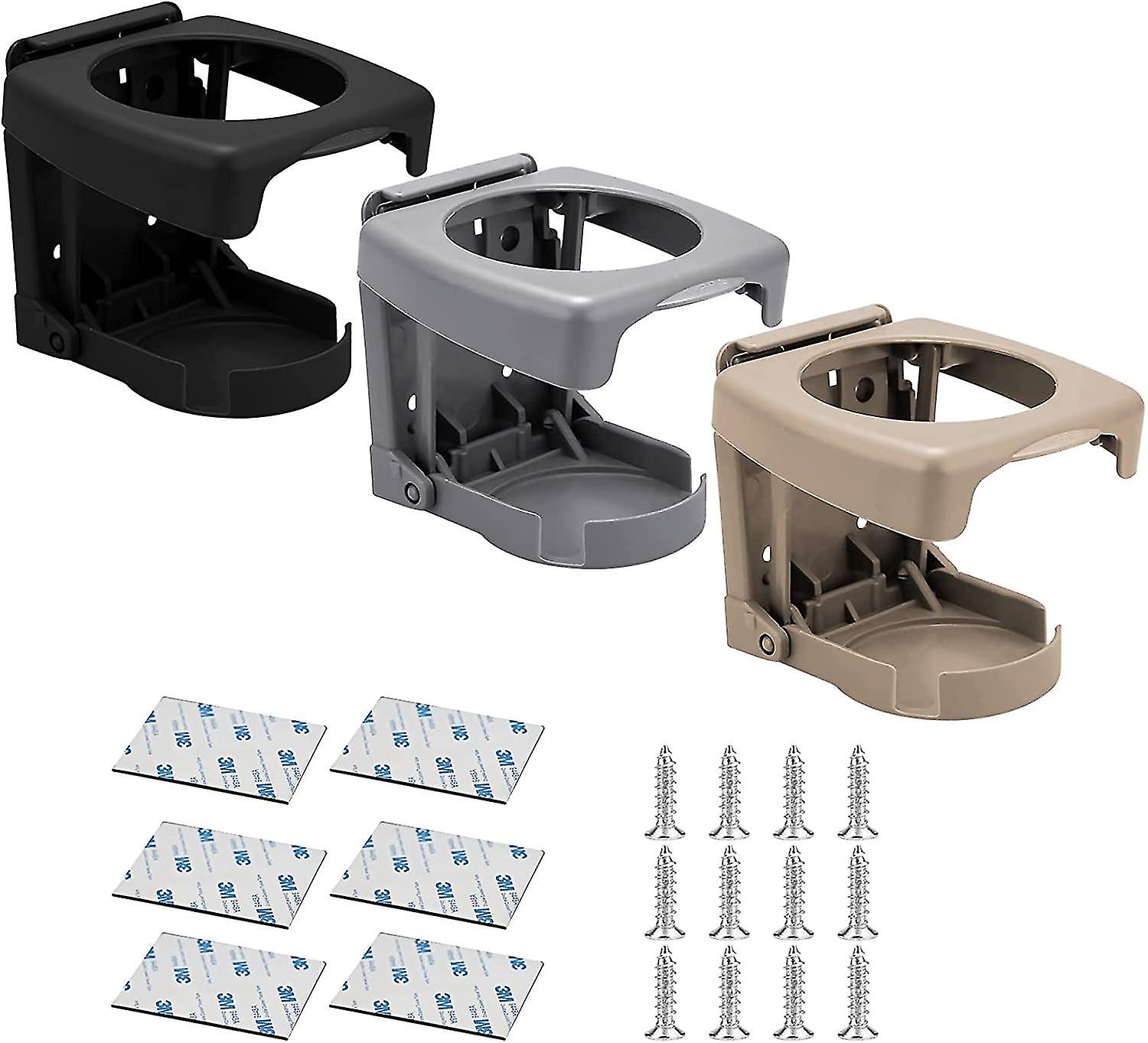 Mugghållare, fällbar kopphållare, 3st vikbar plastdryckshållare, utrustad