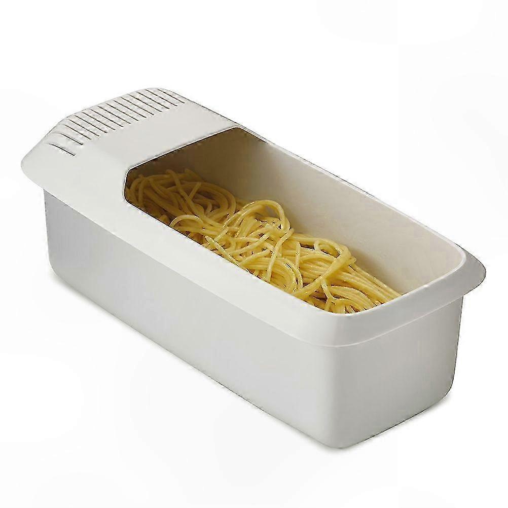 Heat-Resistant Pasta Cooker with Strainer for Microwave Spaghetti and Noodles Preparation Tool
