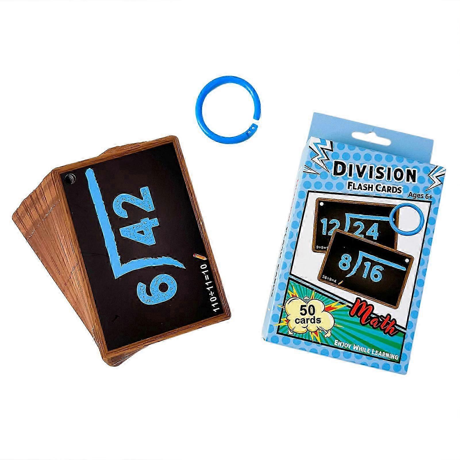 Portable Deck Math Flash Cards for Kids, Addition, Subtraction, Multiplication & Division Practice Learning Game