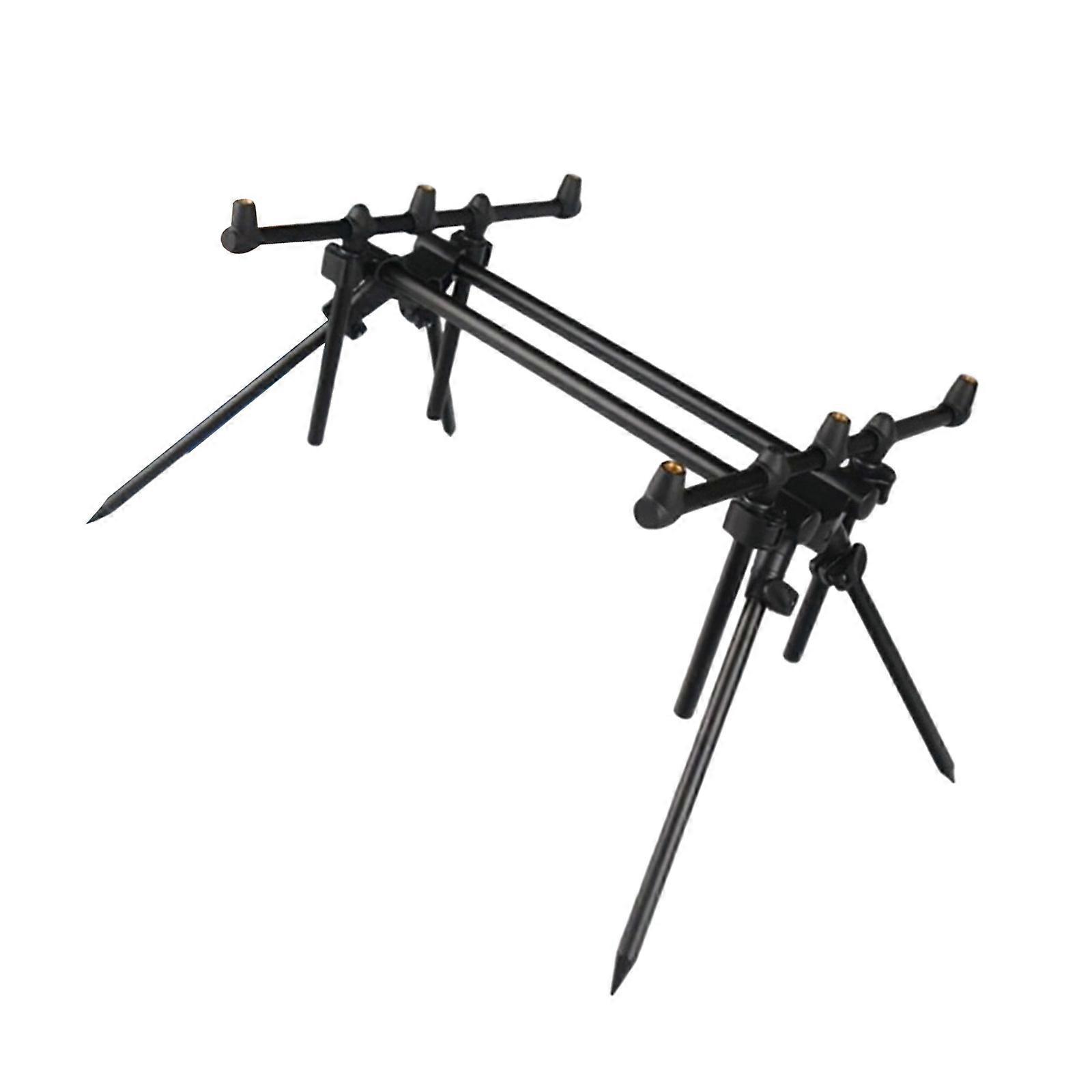 Professional Telescopic Fishing Poles Support Stand Detachable Metal Adjustable Casting Rods Holder Easy to Install Multicolor