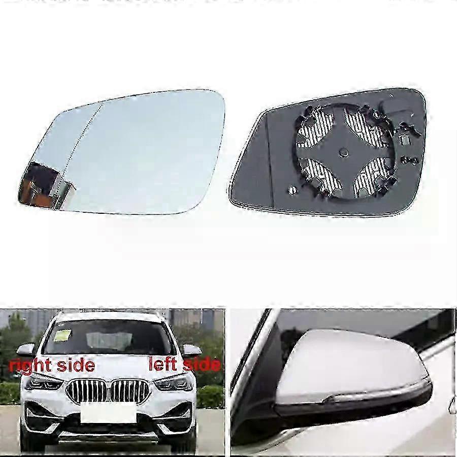 BMW X1 (2017-2020) & X2 (2020) 用ヒーティングバックミラーレンズ - 視認性を高める反射サイドガラスアクセサリー