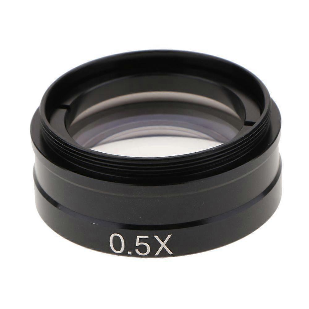 Barlow Lens Auxiliary 0.5X Objective with M42x0.75mm Thread for Monocular Video Microscope