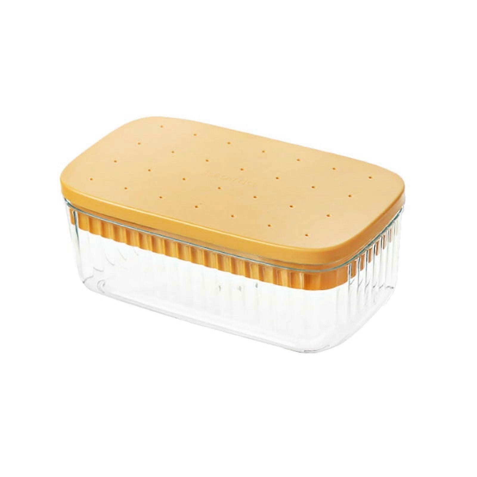 2Pcs Multifunctional 2 in 1 Box with Lid Silicone Base Mold Making Ice Cube Mold Box for Cold Drinks