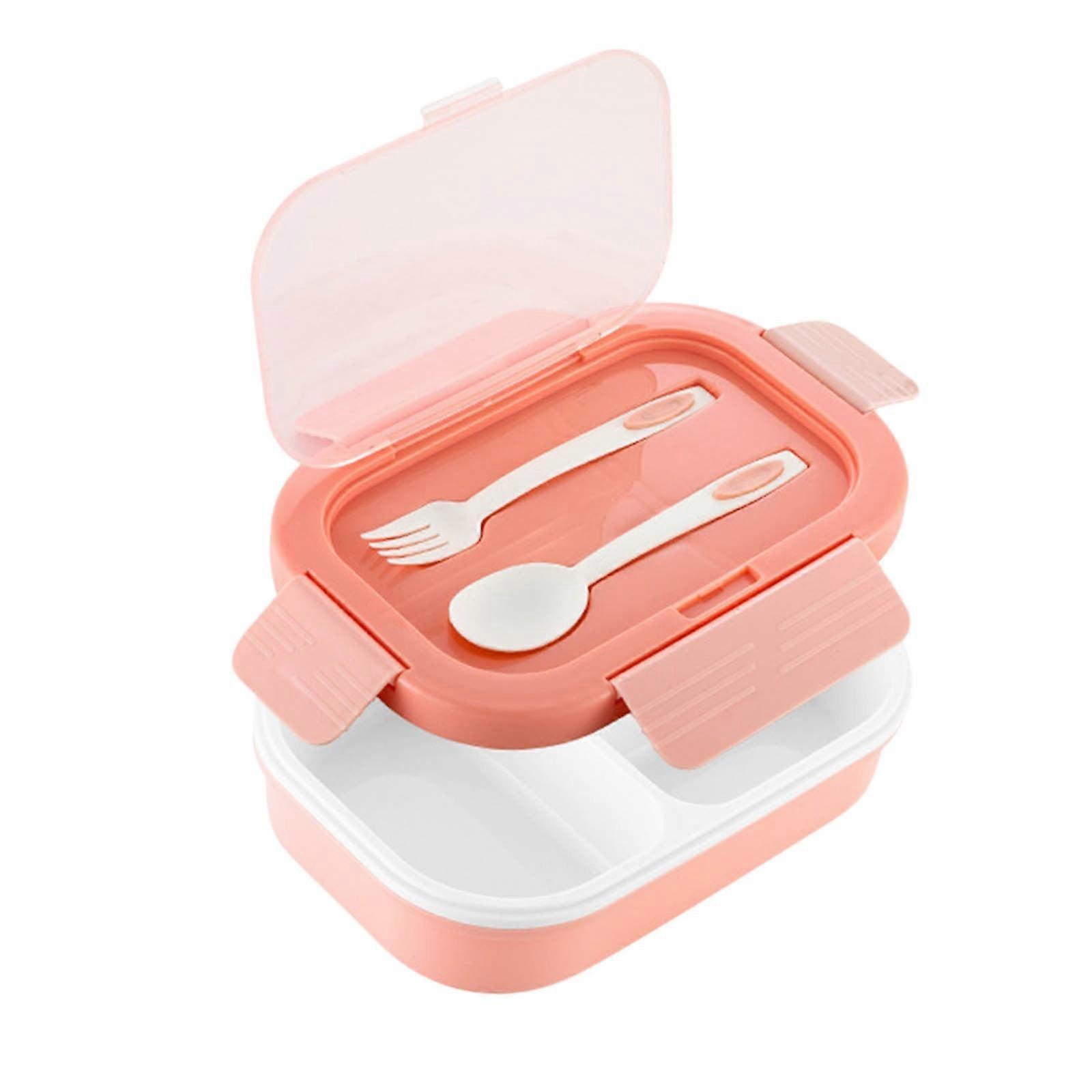 WJSXC Double-Layer Lunch Box with Compartments, Microwave-Safe Bento for Office Workers & Students, Compatible with Tablewar C