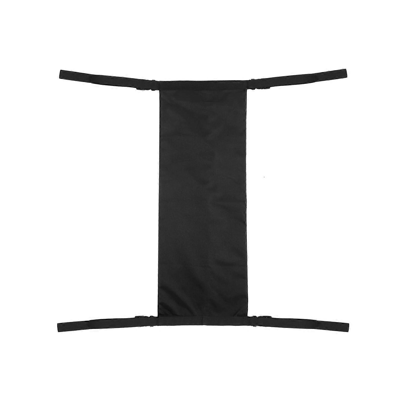 Adjustable Wheelchair Oxygen Tanks Storage Bag With Multiple Pockets Reinforced Base Foldable Designs  Black