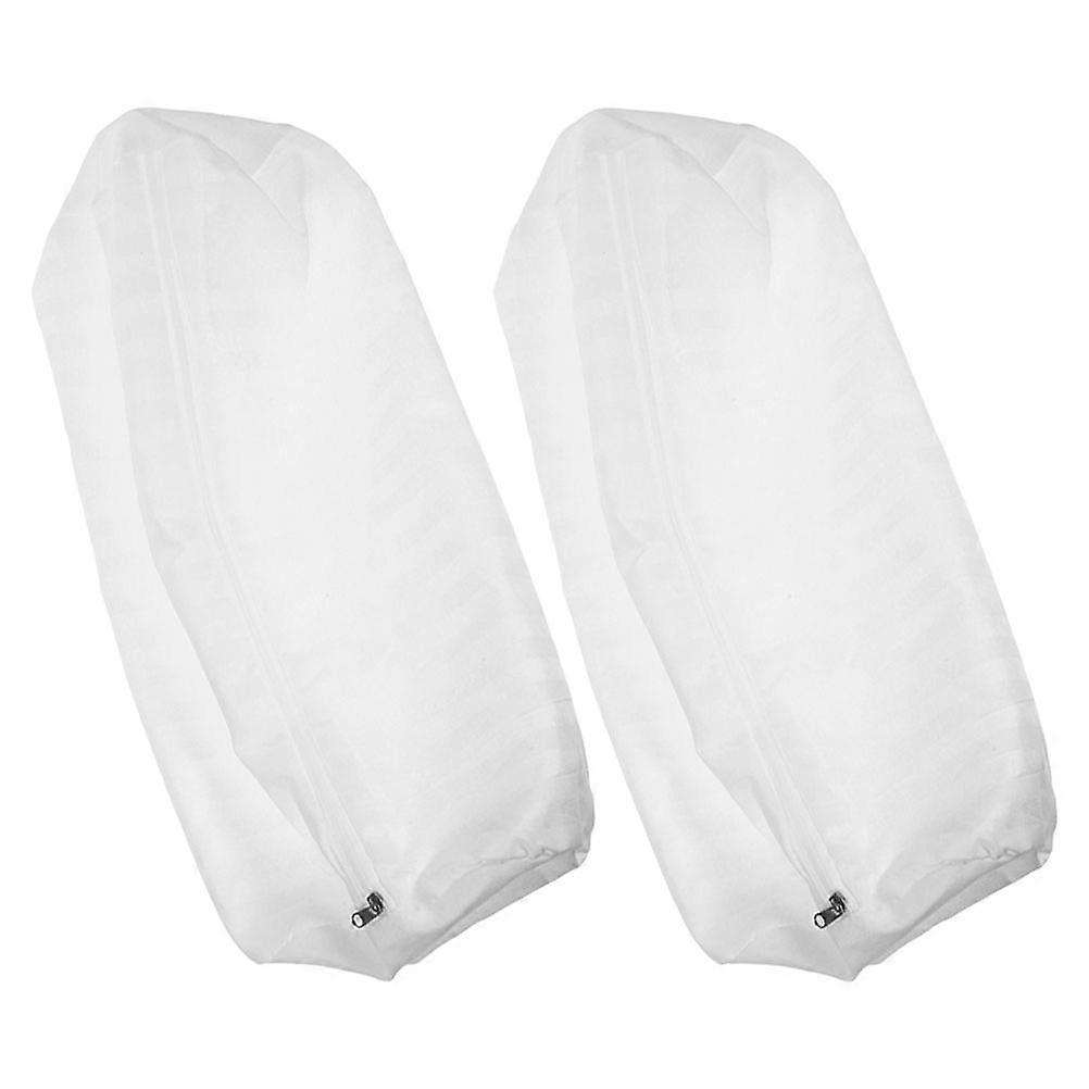 Cylinder Neck Pillow Case for Bed with 2Pcs Washable Covers