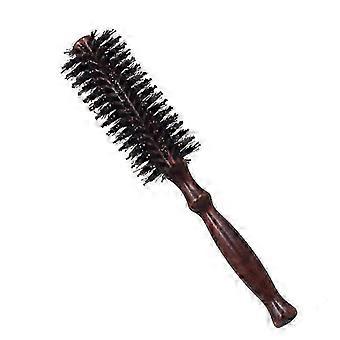 Styling Brush, hair salon hair tools, Wooden round rolling comb twill boar bristle comb anti-static, Professional Hairstylist Styling Comb z