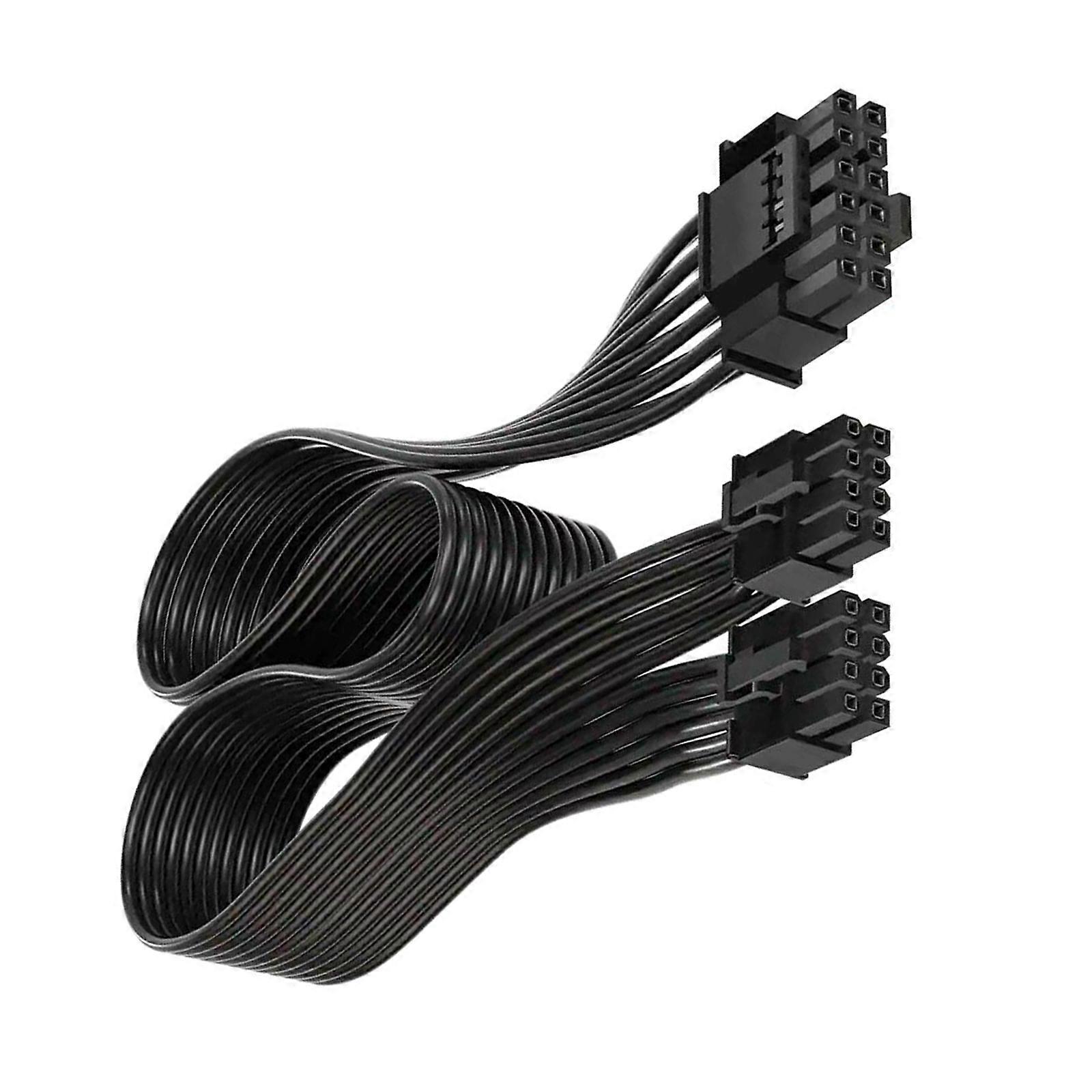 Flexible GPU Power Cable Two 8pin To 16PIN 16AWG Copper Wiring Color Coded Design For Easy Installation Multicolor