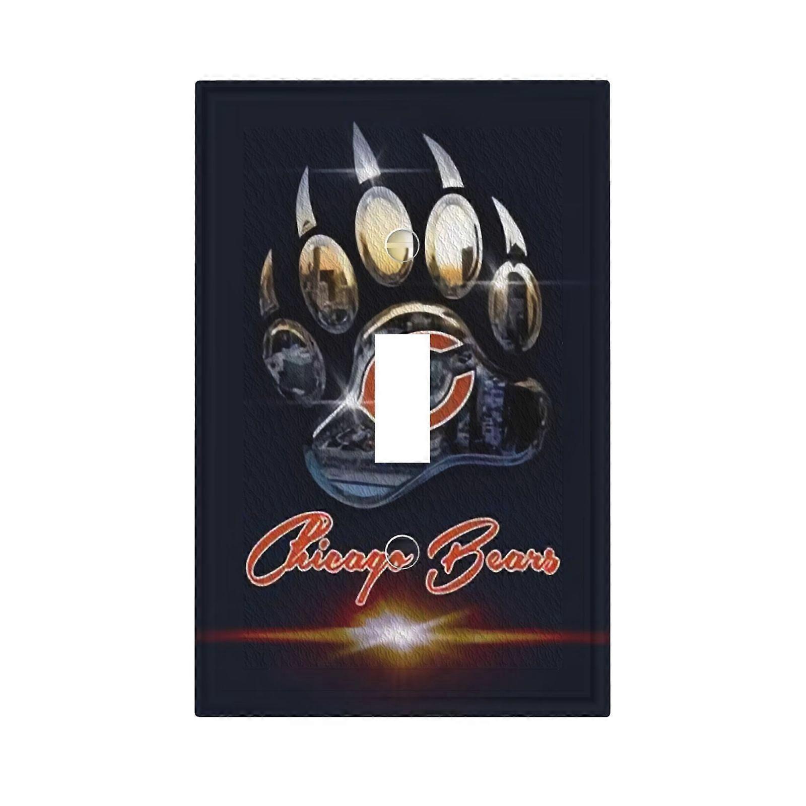 Bears Switching Lights Single Leather Roman Frame Switch Panel Wall Panel Single Double/Pull Light Switch