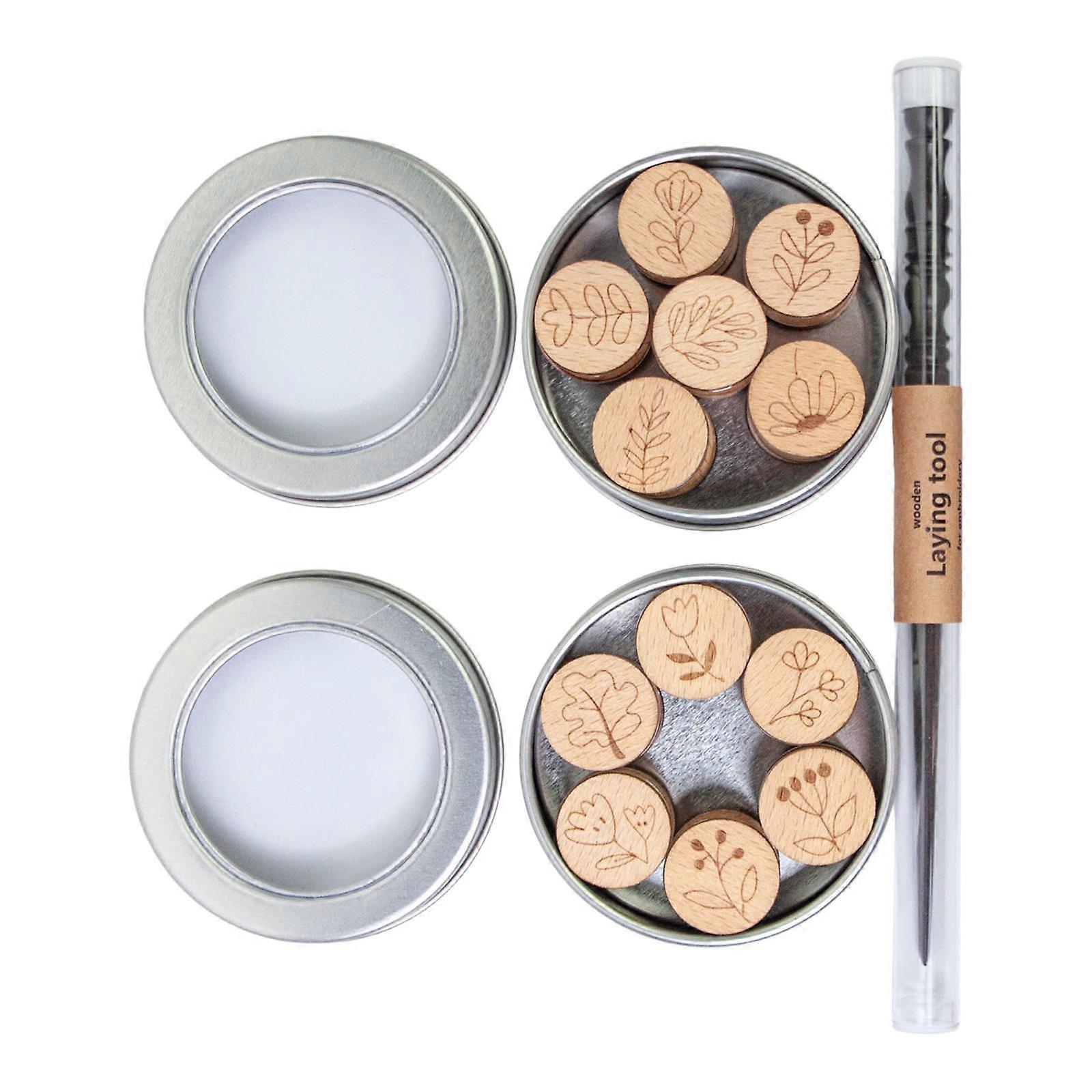 Ergonomic Embroidery Starter Set Including Fabric Needle Thread and Step by Step Tutorial Guide Multicolor