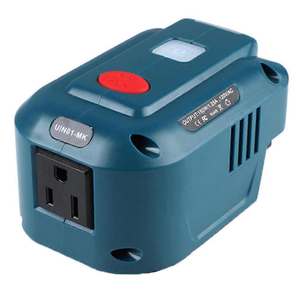 For Ma-Kita 18V Lithium Battery Inverter Generator Portable Power USB Adapter with LED Light for Ma-Kita BL1830