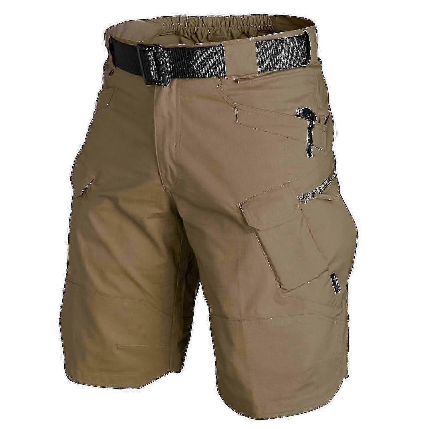 Waterproof cargo shorts for men with tactical design and multi-pockets for outdoor adventures