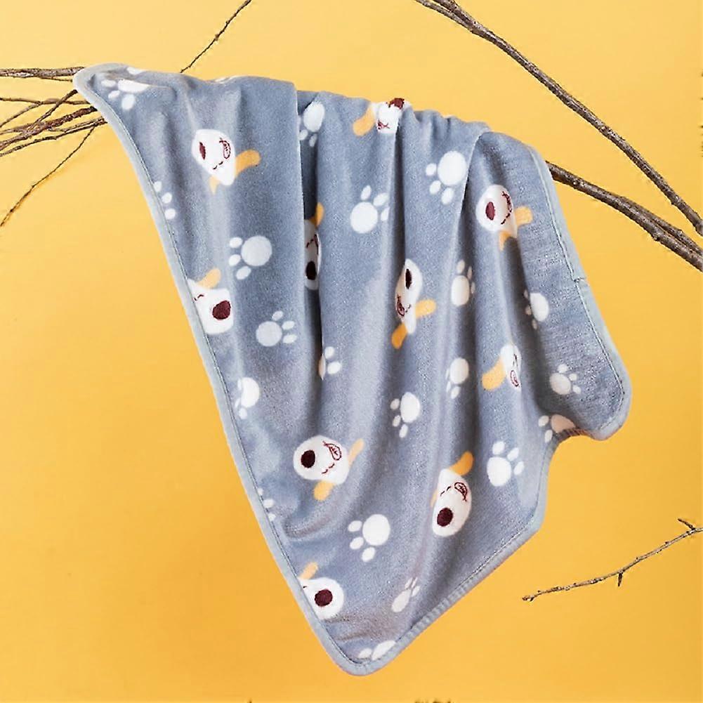 Pet Blanket for Dogs and Cats - Grey Warm Sleeping Quilt for Autumn and Winter, Large Size, Soft Material