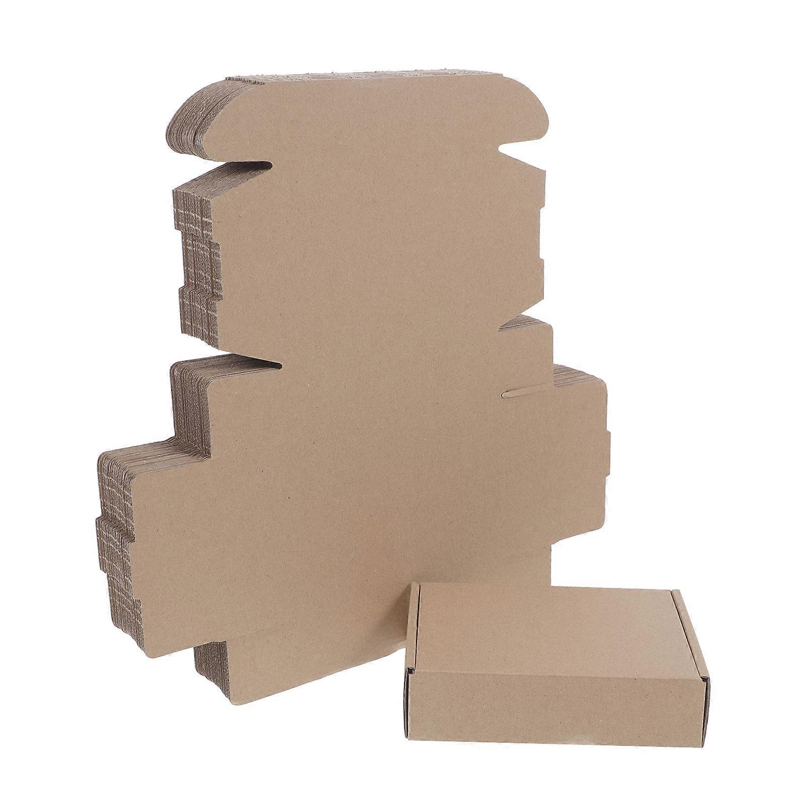Khaki Packaging Boxes Board Package Boxes for Storage 25Pcs Supply