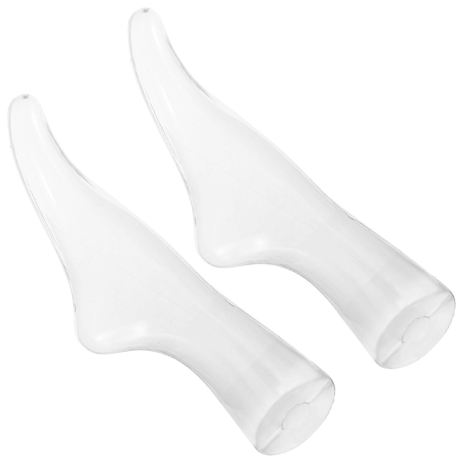 Transparent Socks Foot Model Sock Display Stand for 2Pcs Mannequin Foot