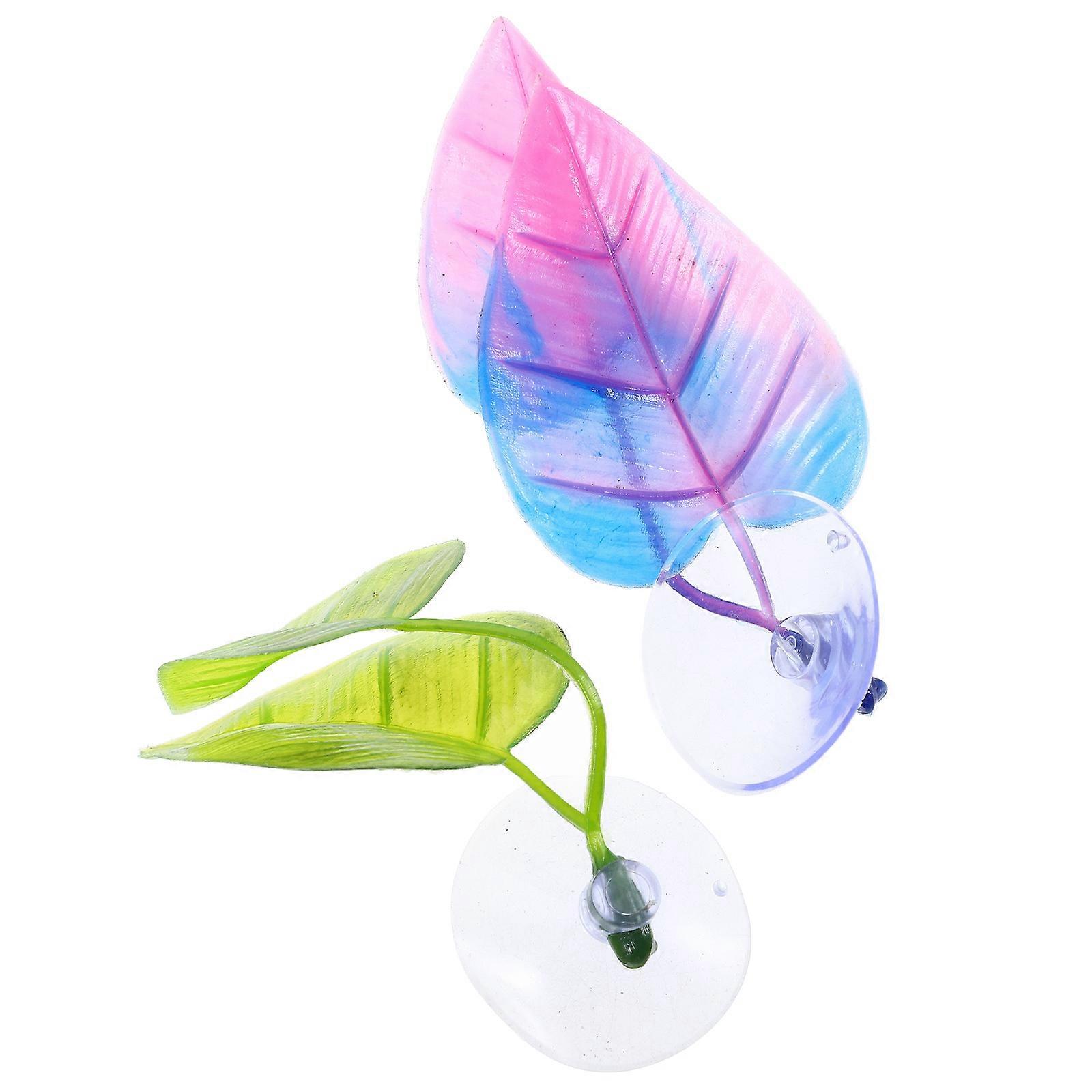 Artificial Betta Leaf Fish Tank Plants for Resting and Spawning 2Pcs