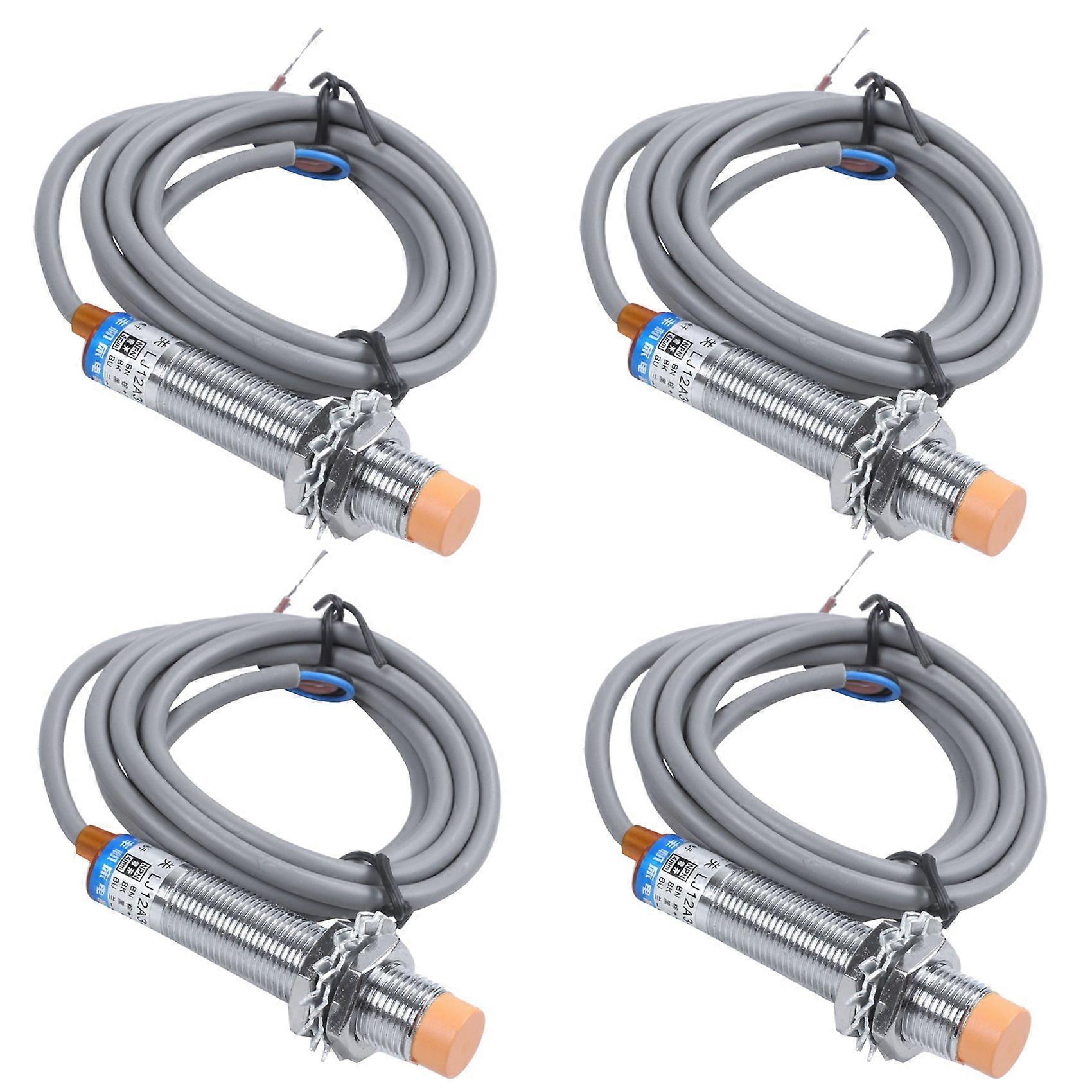 4X DC6-36V 300MA NPN NO 3-Wire 4mm Tubular Inductive Proximity Sensor Switch LJ12A3-4-Z-BX