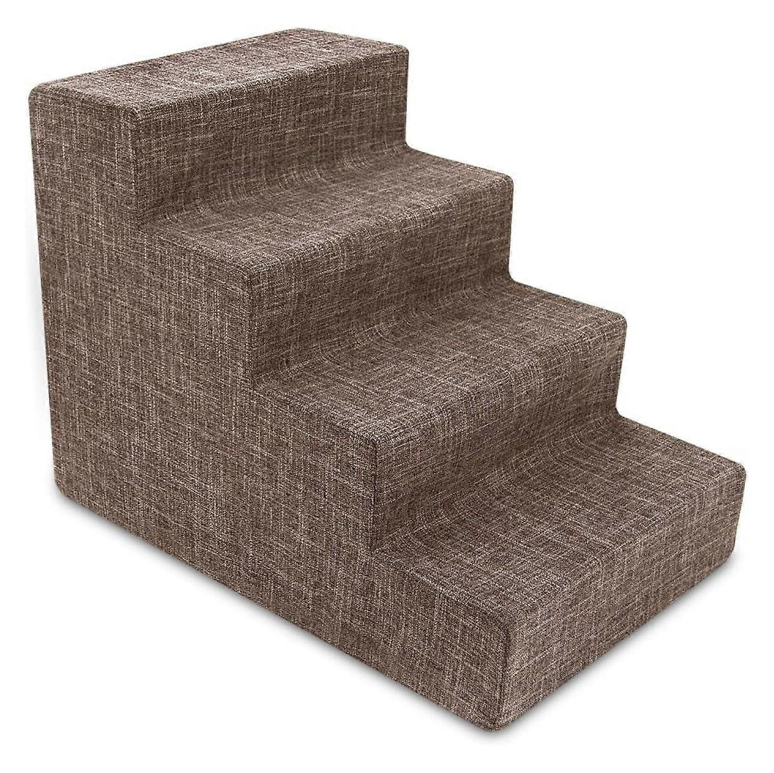 Escalier TiaGOC pour petits chiens et chats, marches en mousse portables pour canapé et lit haut, marches d'intérieur antidérapantes et équilibrées, sans danger pour les pattes.