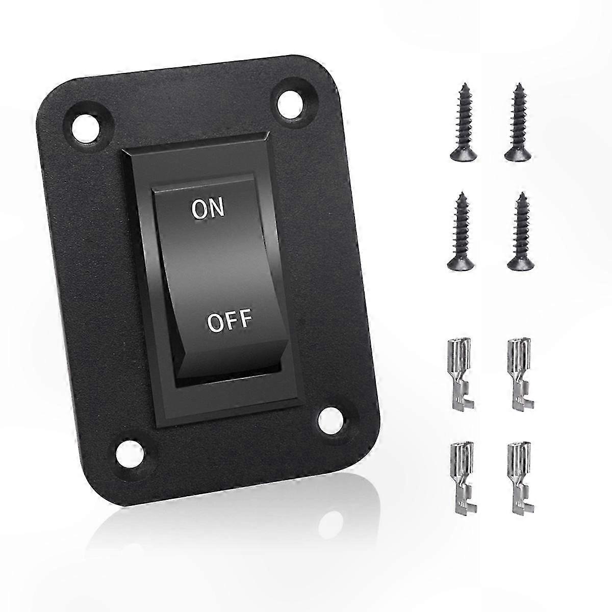12V 20A 4-Pin DPST Rocker Switch with On-Off Function for RV Light Control Panel