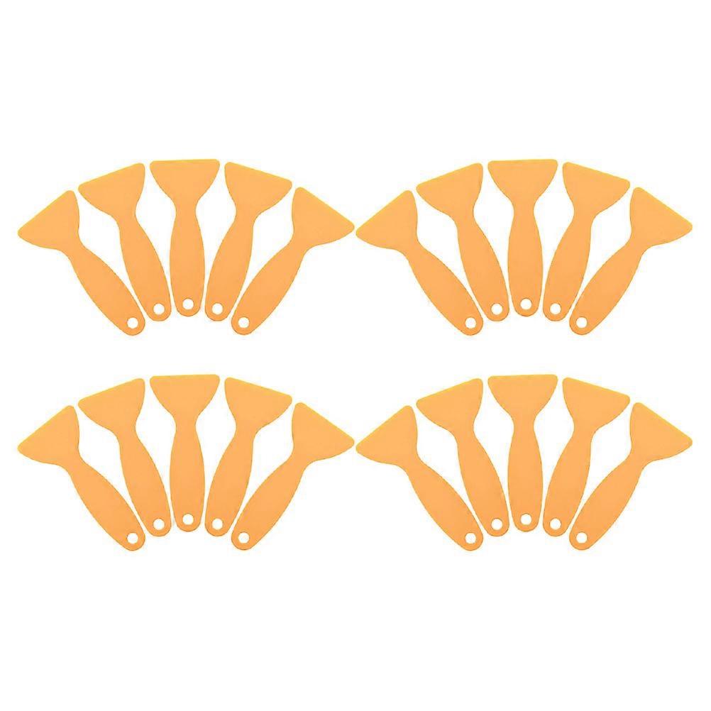 Car Film Wrap Squeegee Plastic for 20Pcs Yellow Tools