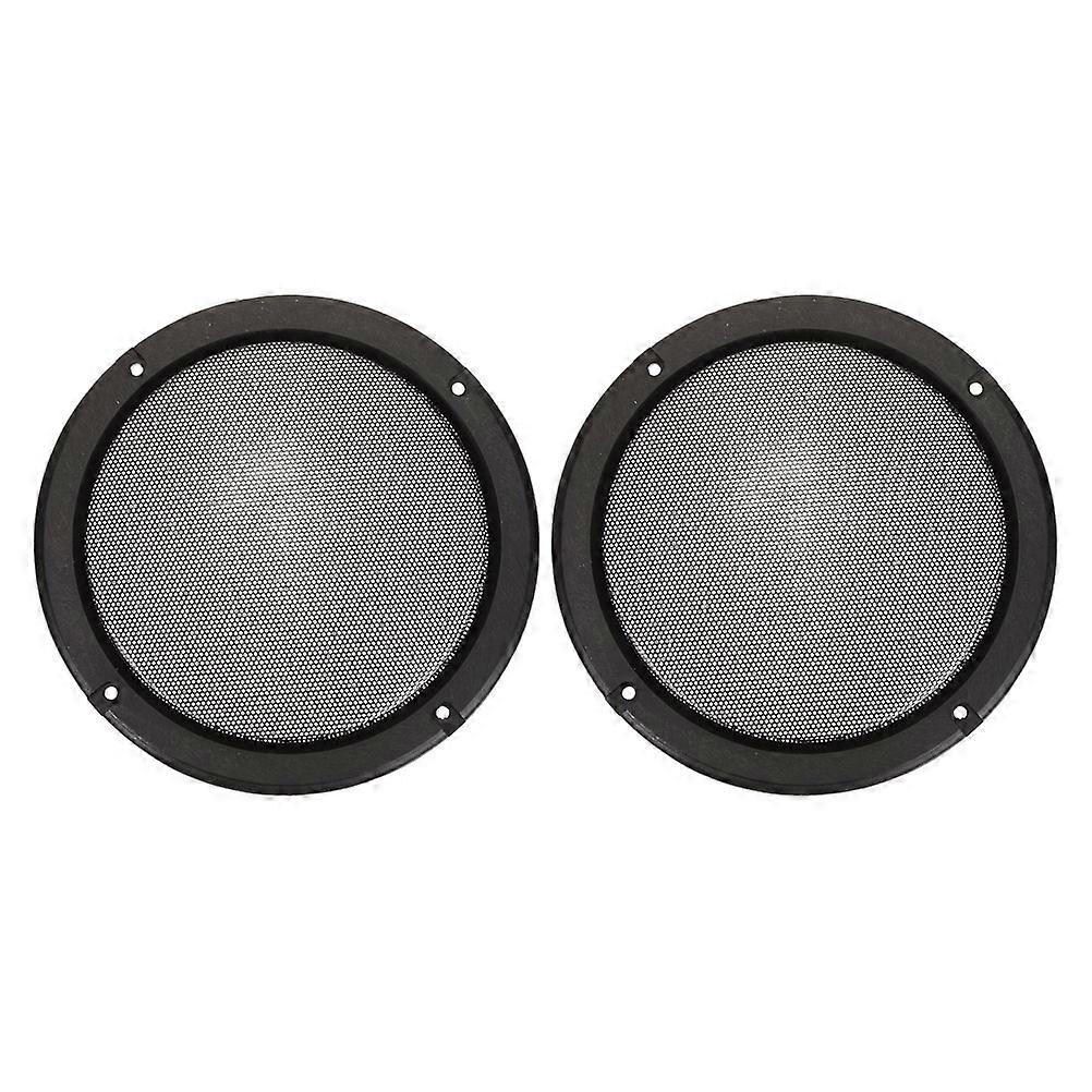 Car Subwoofer Speaker Grill Cover with 2Pcs Iron Protective Covers
