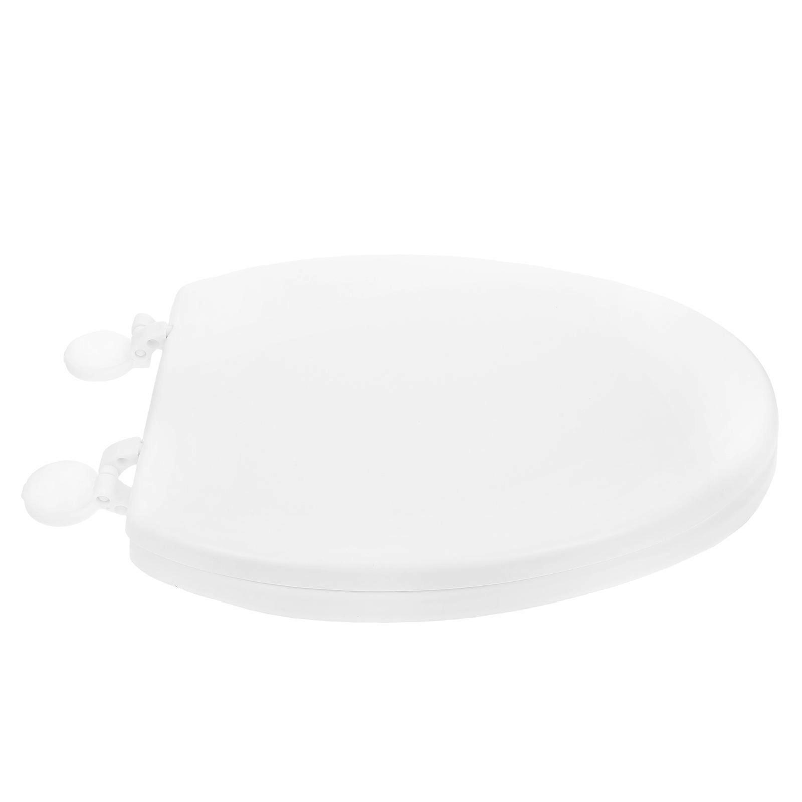 Universal Soft Foam Toilet Seat for Bathroom Use Easy to Install White
