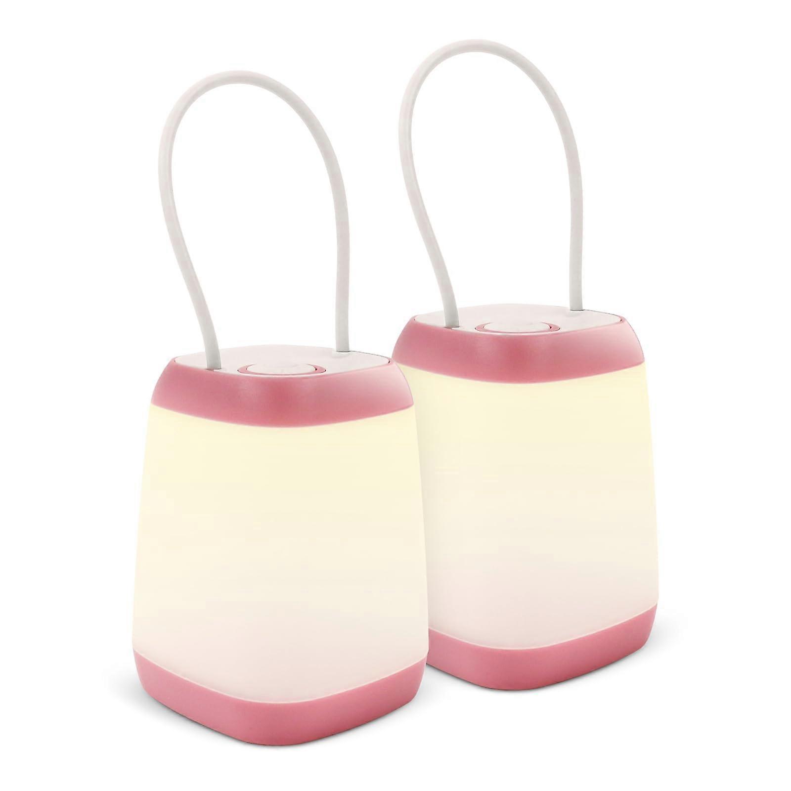 2 Pack LED Camping Lanterns Battery Operated, 3 Modes 360° Illumination, Waterproof Tent Light