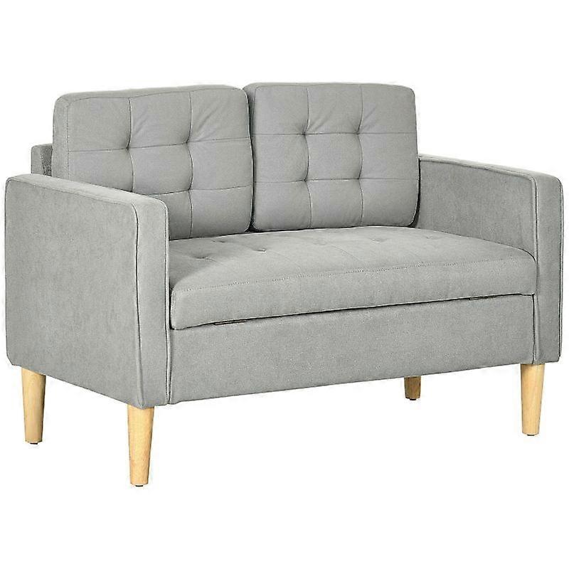 Compact Two Seater Sofa with Hidden Storage Space