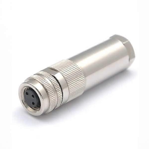 10 Pcs M8 3Pin Female Connector Waterproof Screw Type VibrationResistant for Cable Assembly
