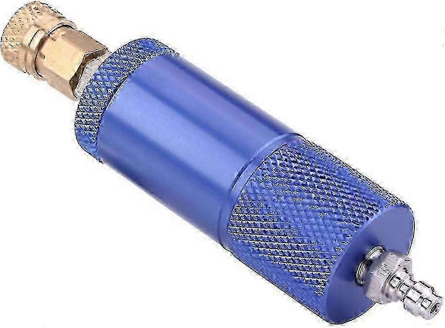 High-Pressure Oil/Water Separator Air Compressor Filter Regulator with M/F Threads (Blue) 1pc
