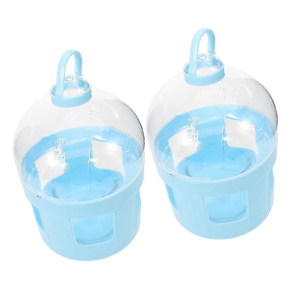 Pigeon Waterer Bird Water Feeder Drinker Dispenser ABS Material 2Pcs Set