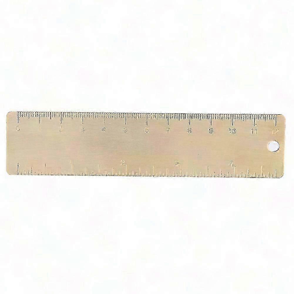 0-12cm Mini Copper Portable Vernier Caliper Measuring Tool Scale Gauge Ruler