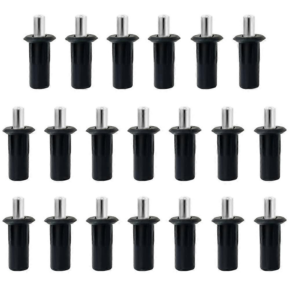 20pcs Spring Loaded Shutter  Pins Black Plastic Blinds Replacement Pins 0.94in Durable Fit
