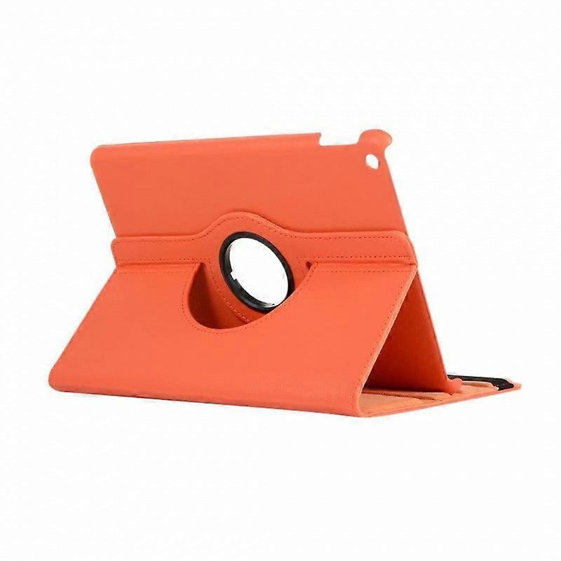 Stylish Case For Ipad Pro 11 2024 Orange Litchi Texture Rotating