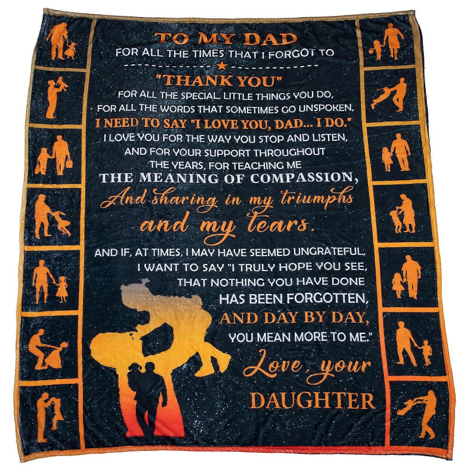 Meaningful Blanket for Dad Air Conditioning Blanket 2Pcs Set