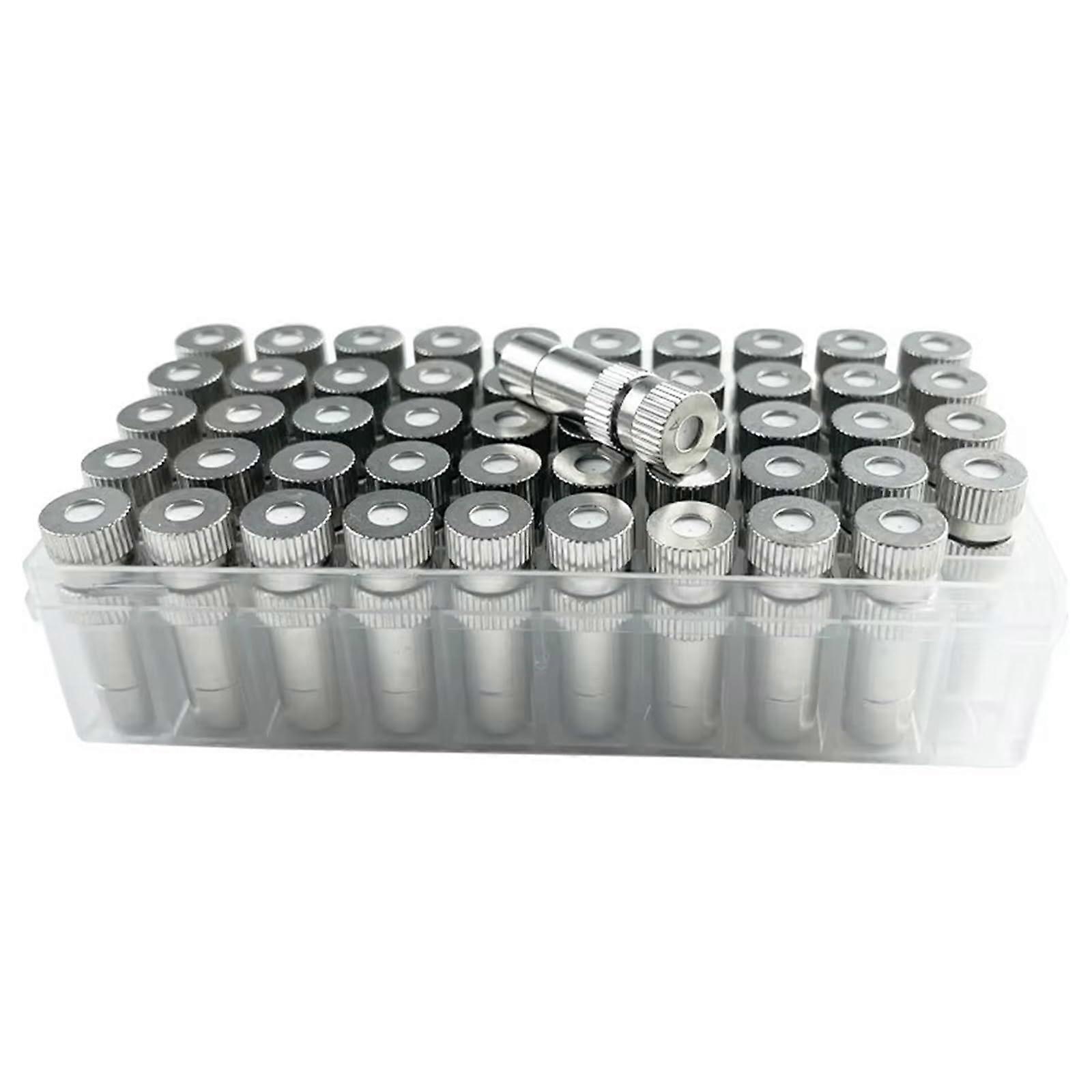 50pcs 8mm Brass Misting Nozzles Quick Connect Low Pressure Fine Mist Atomization LeakProof